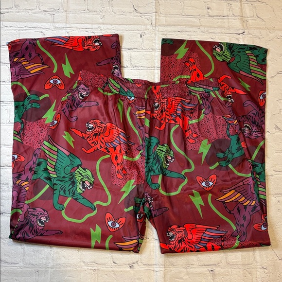 Dressed in Lala NWOT Wild Whimsey Satin Pant (pant only) - Picture 3 of 12